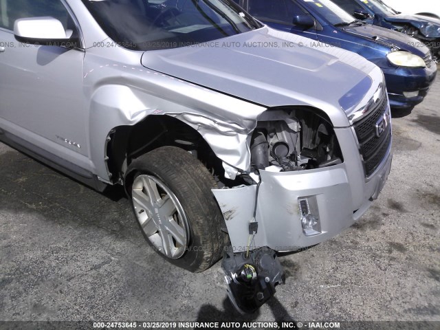 2CTALSEC6B6319704 - 2011 GMC TERRAIN SLE SILVER photo 6