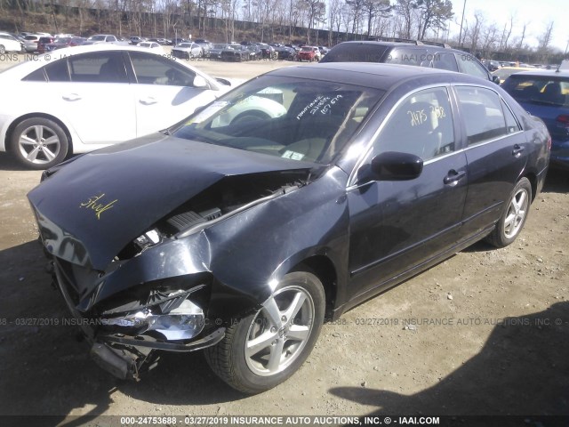 1HGCM56724A056686 - 2004 HONDA ACCORD EX BLACK photo 2