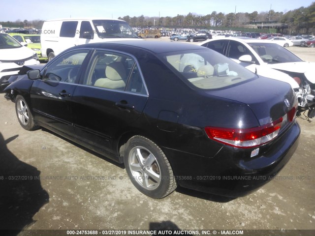 1HGCM56724A056686 - 2004 HONDA ACCORD EX BLACK photo 3