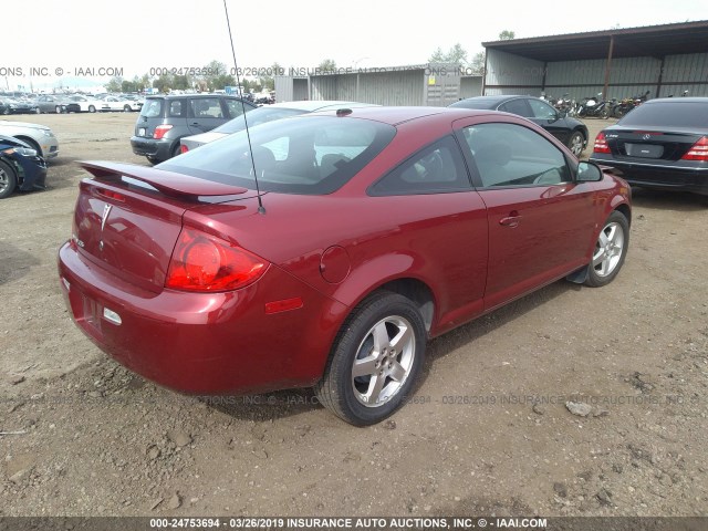 1G2AS18H697242394 - 2009 PONTIAC G5 RED photo 4