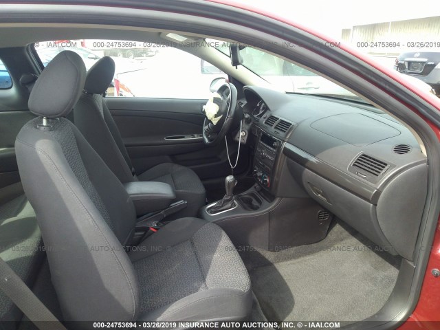 1G2AS18H697242394 - 2009 PONTIAC G5 RED photo 5