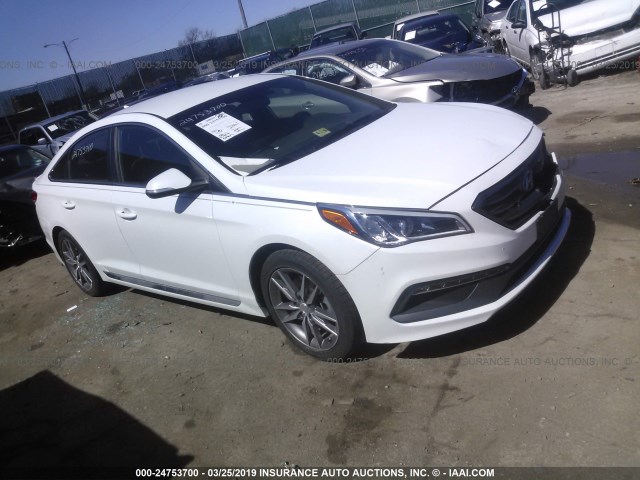 5NPE34AB4HH521600 - 2017 HYUNDAI SONATA SPORT/LIMITED WHITE photo 1