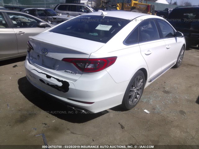 5NPE34AB4HH521600 - 2017 HYUNDAI SONATA SPORT/LIMITED WHITE photo 4