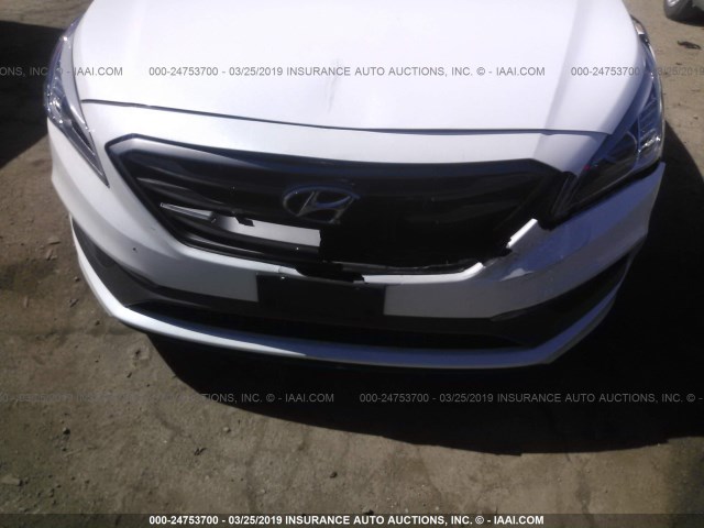 5NPE34AB4HH521600 - 2017 HYUNDAI SONATA SPORT/LIMITED WHITE photo 6