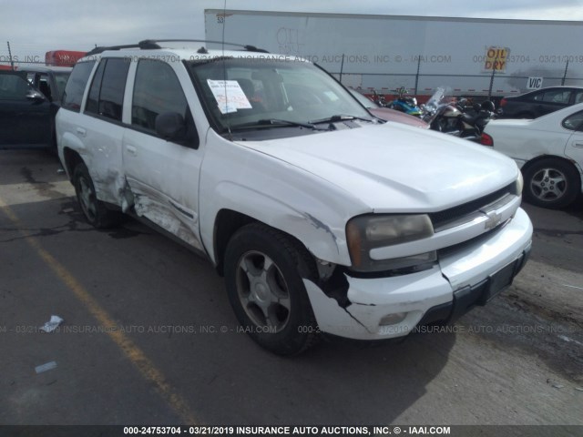 1GNDT13S342234727 - 2004 CHEVROLET TRAILBLAZER LS/LT WHITE photo 1