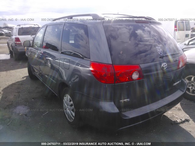 5TDZK23C68S157561 - 2008 TOYOTA SIENNA CE/LE BLUE photo 3