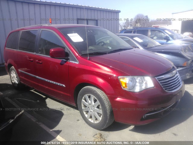 2C4RC1BG0CR412296 - 2012 CHRYSLER TOWN & COUNTRY TOURING RED photo 1