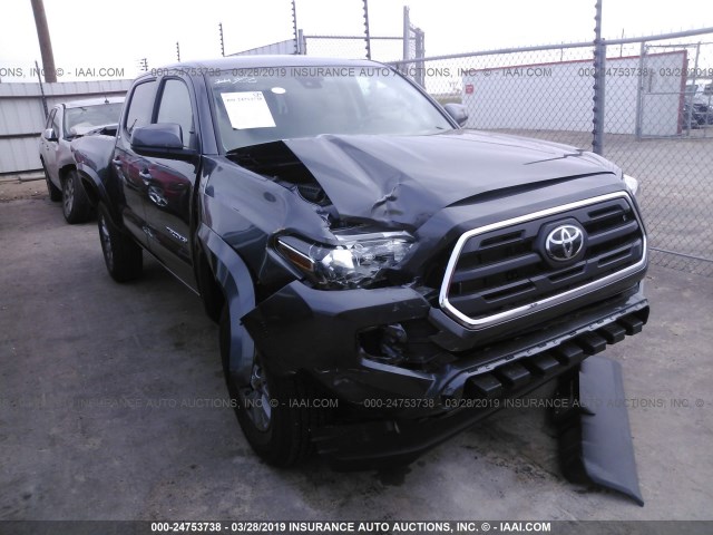5TFAZ5CN0KX079386 - 2019 TOYOTA TACOMA DOUBLE CAB/SR5/TRD SPORT/ GRAY photo 6