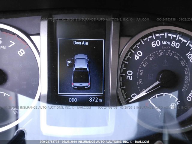 5TFAZ5CN0KX079386 - 2019 TOYOTA TACOMA DOUBLE CAB/SR5/TRD SPORT/ GRAY photo 7