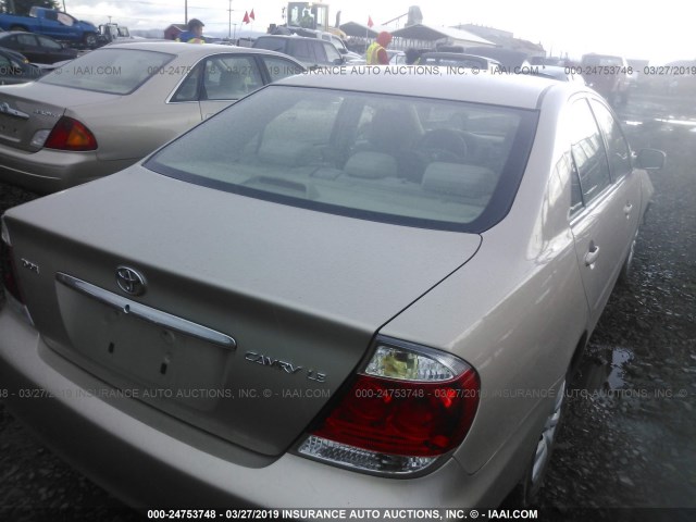 4T1BE32K55U976751 - 2005 TOYOTA CAMRY LE/XLE/SE GOLD photo 4