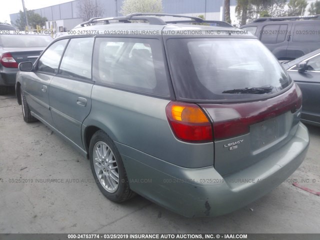 4S3BH635436300976 - 2003 SUBARU LEGACY L/L SPECIAL GREEN photo 3