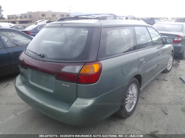 4S3BH635436300976 - 2003 SUBARU LEGACY L/L SPECIAL GREEN photo 4