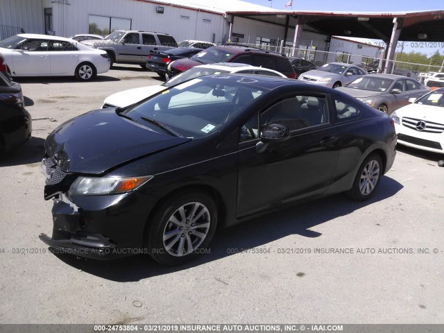 2HGFG3B19CH550019 - 2012 HONDA CIVIC EXL BLACK photo 2