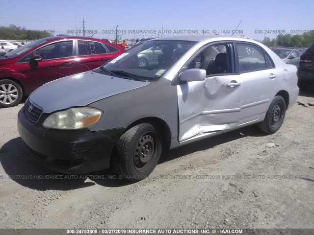 1NXBR32E35Z539751 - 2005 TOYOTA COROLLA CE/LE/S SILVER photo 2