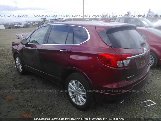 LRBFXASA0HD242887 - 2017 BUICK ENVISION PREFERRED MAROON photo 3