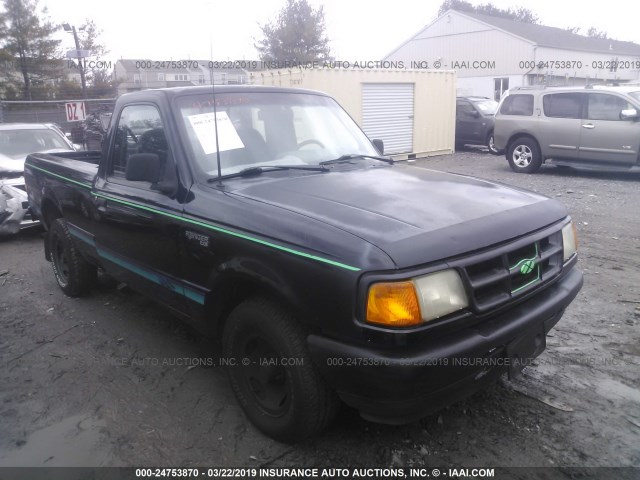 1FTCR10A0RTA57814 - 1994 FORD RANGER BLACK photo 1