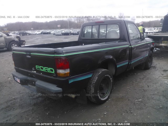 1FTCR10A0RTA57814 - 1994 FORD RANGER BLACK photo 4