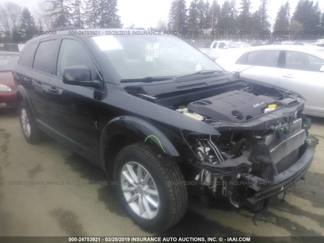 3C4PDCBGXET183920 - 2014 DODGE JOURNEY SXT BLACK photo 1