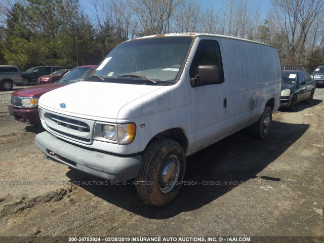 1FTJE34L4VHA36083 - 1997 FORD ECONOLINE E350 VAN WHITE photo 2