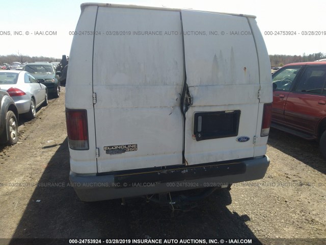 1FTJE34L4VHA36083 - 1997 FORD ECONOLINE E350 VAN WHITE photo 6