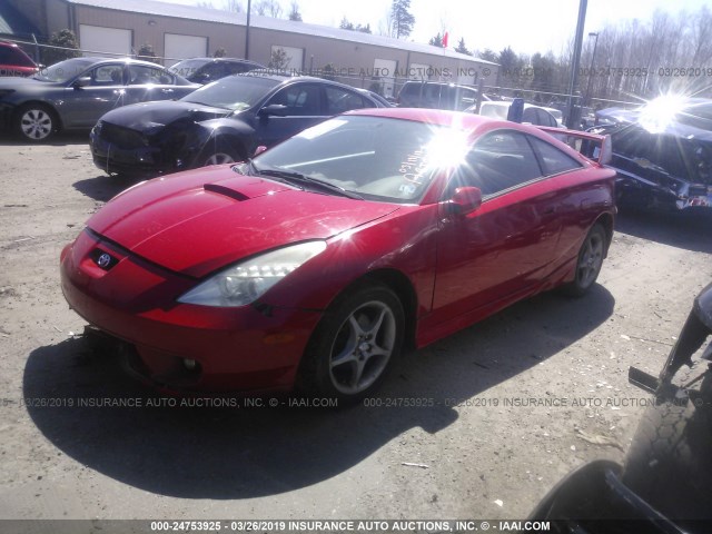 JTDDY32T710047305 - 2001 TOYOTA CELICA GT-S RED photo 2