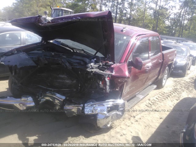 3GCUKREC2FG472465 - 2015 CHEVROLET SILVERADO K1500 LT MAROON photo 2