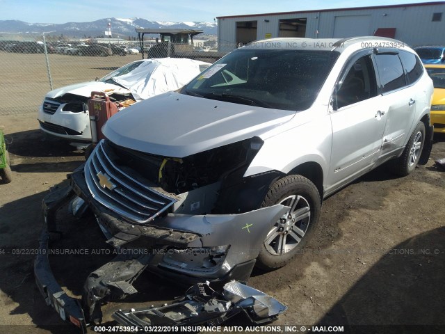 1GNKVGKD3HJ111545 - 2017 CHEVROLET TRAVERSE LT SILVER photo 2