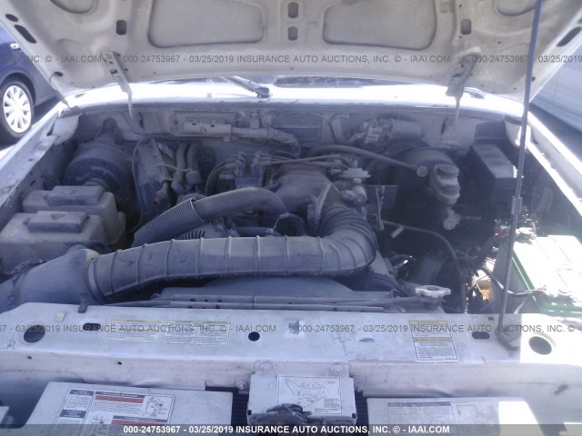 1FTCR10U7VUB64535 - 1997 FORD RANGER WHITE photo 10