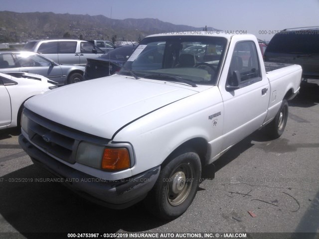 1FTCR10U7VUB64535 - 1997 FORD RANGER WHITE photo 2