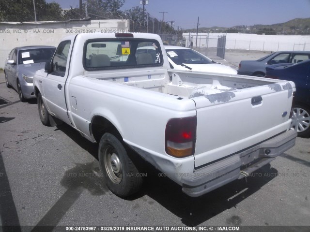 1FTCR10U7VUB64535 - 1997 FORD RANGER WHITE photo 3