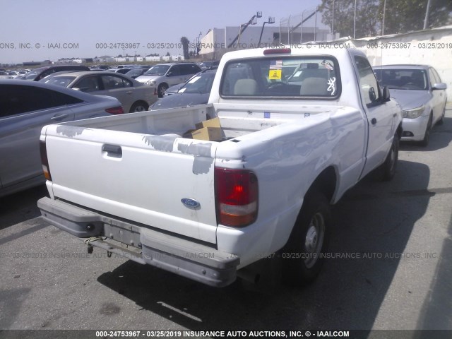 1FTCR10U7VUB64535 - 1997 FORD RANGER WHITE photo 4