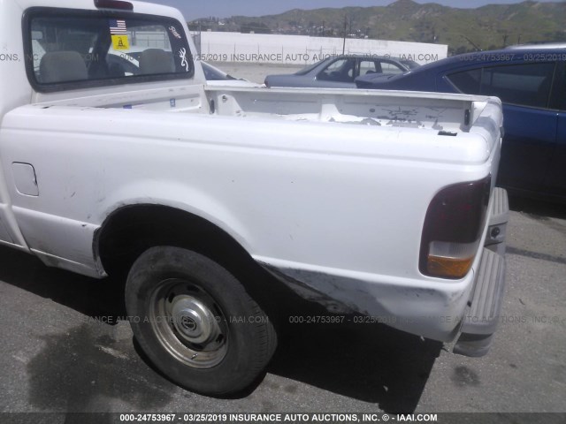 1FTCR10U7VUB64535 - 1997 FORD RANGER WHITE photo 6