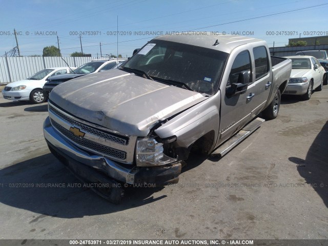 2GCEC13J971602529 - 2007 CHEVROLET SILVERADO C1500 CREW CAB TAN photo 2