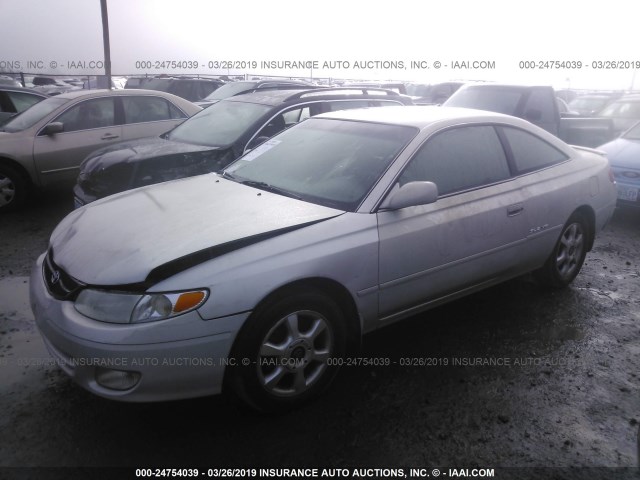 2T1CF28P0YC347676 - 2000 TOYOTA CAMRY SOLARA SE/SLE SILVER photo 2