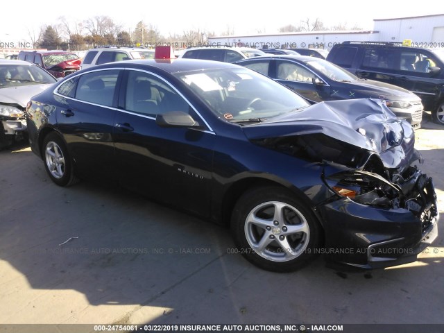 1G1ZB5ST8GF196176 - 2016 CHEVROLET MALIBU LS BLUE photo 1