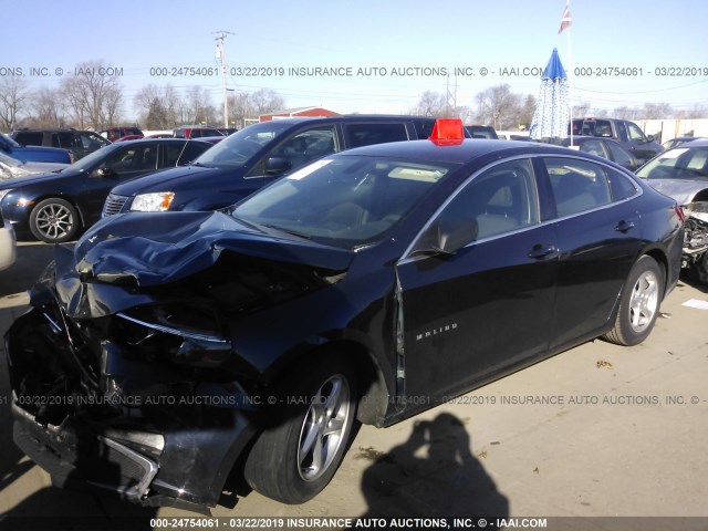 1G1ZB5ST8GF196176 - 2016 CHEVROLET MALIBU LS BLUE photo 2