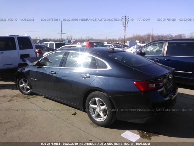 1G1ZB5ST8GF196176 - 2016 CHEVROLET MALIBU LS BLUE photo 3