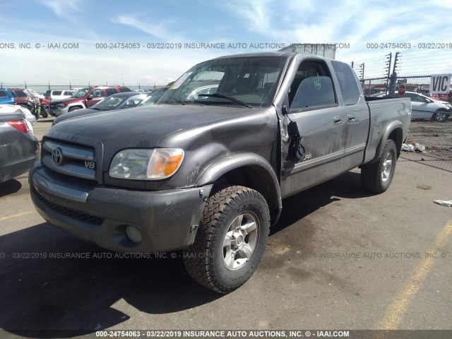 5TBBT44186S478840 - 2006 TOYOTA TUNDRA ACCESS CAB SR5 GRAY photo 2