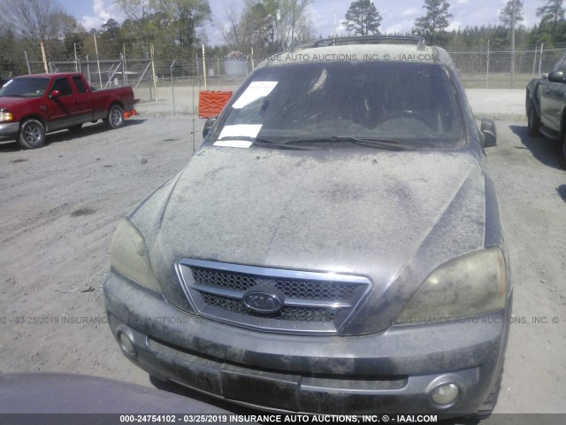 KNDJD733855369996 - 2005 KIA SORENTO EX/LX BLUE photo 6