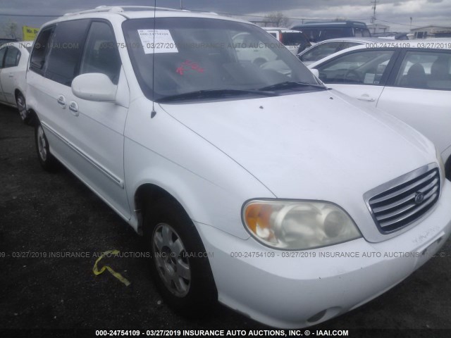 KNDUP131226298882 - 2002 KIA SEDONA EX/LX WHITE photo 6