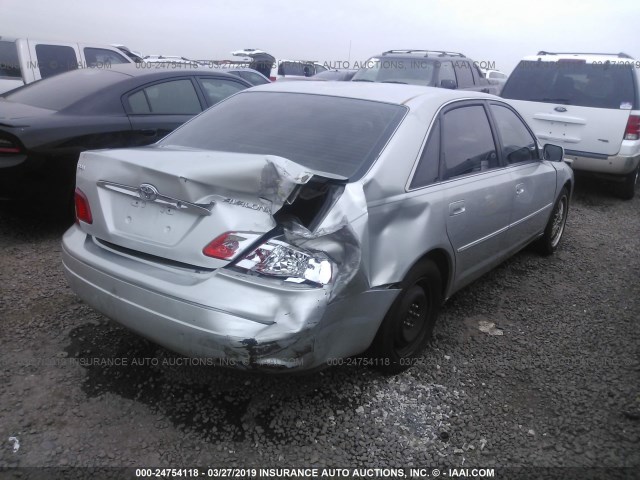 4T1BF28B33U267814 - 2003 TOYOTA AVALON XL/XLS SILVER photo 4