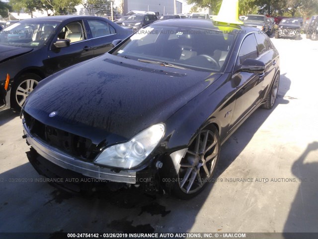 WDDDJ77X09A149502 - 2009 MERCEDES-BENZ CLS 63 AMG BLACK photo 2