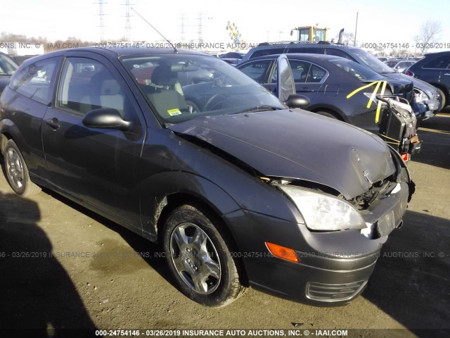 1FAFP31N37W193047 - 2007 FORD FOCUS ZX3/S/SE/SES GRAY photo 1