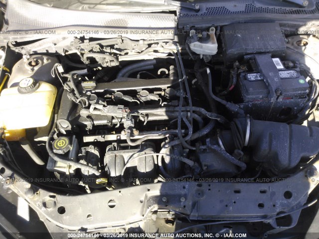 1FAFP31N37W193047 - 2007 FORD FOCUS ZX3/S/SE/SES GRAY photo 10