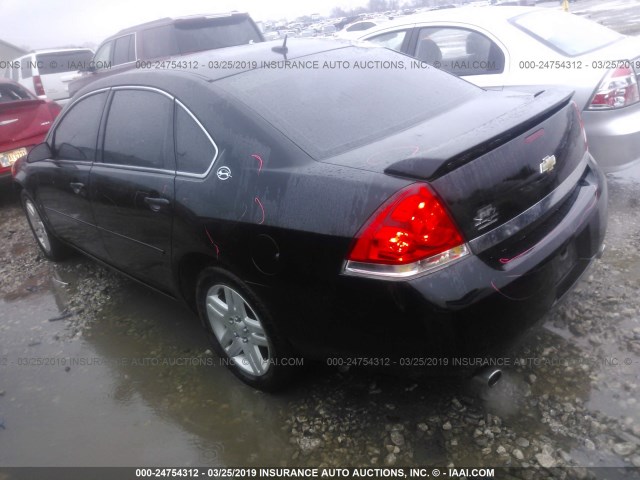 2G1WU581769357935 - 2006 CHEVROLET IMPALA LTZ BLACK photo 3