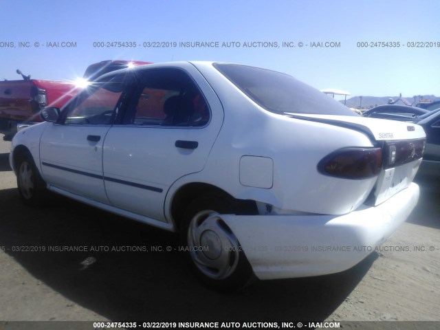 3N1AB41D8WL046908 - 1998 NISSAN SENTRA XE/GXE WHITE photo 3