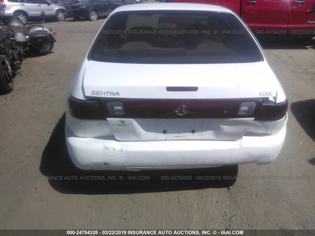 3N1AB41D8WL046908 - 1998 NISSAN SENTRA XE/GXE WHITE photo 6