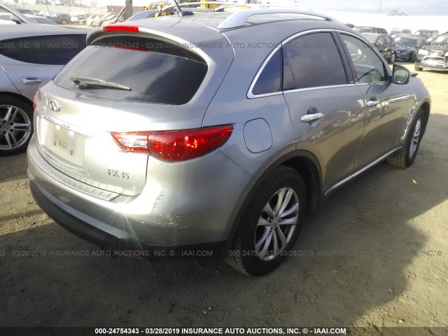 JN8AS1MU4BM711976 - 2011 INFINITI FX35 GRAY photo 4