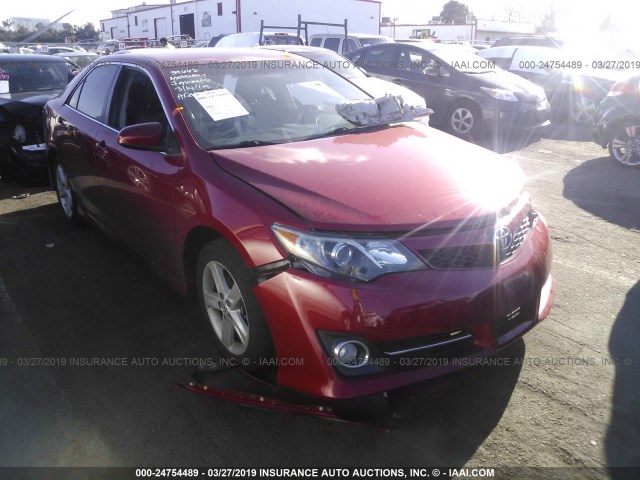 4T1BF1FKXEU821348 - 2014 TOYOTA CAMRY L/SE/LE/XLE 红色 照片 1