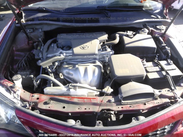 4T1BF1FKXEU821348 - 2014 TOYOTA CAMRY L/SE/LE/XLE 红色 照片 10